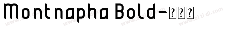 Montnapha Bold字体转换
